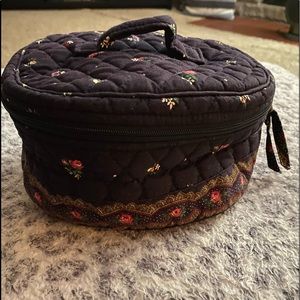 Vera Bradley Round Travel Cosmetic Bag